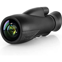 Monocular Binoculars, 12 x 55 HD Monocular Telescope for Adults with FMC Green Film and BAK-4 Prisms Monocular Telescope Handheld Telescope for Bird Watching Outdoor