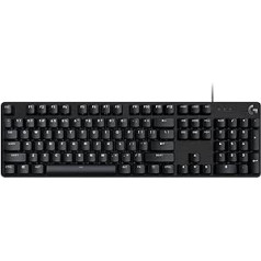 Logitech G 413 SE mehāniskā spēļu tastatūra — aizmugurgaismota franču AZERTY izkārtojums — melns