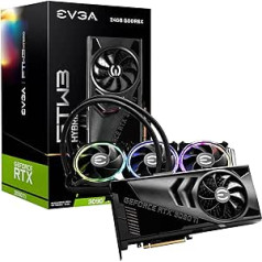 EVGA GeForce RTX 3090 Ti FTW3 Ultra Hybrid Gaming, 24G-P5-4988-KR, 24GB GDDR6X, iCX3, hibrīda dzesētājs, ARGB LED, aizmugures plāksne, bezmaksas e-siksna