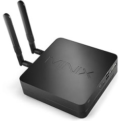 MINIX NGC-5 Pro, i5-10210U 8GB/256GB Windows 11 Pro mini dators, trīskāršs 4K @ 60Hz displejs/HDMI 2.0/USB-C/DP/Wi-Fi6/Dual Gigabit Ethernet/4USB 3.1 atbalsts 4G LTE, automātiska ieslēgšana