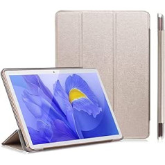 YOTOPT Tablet 10 inch, Dual SIM, Android Tablet PC, 4GB RAM, 64GB ROM (256GB Expandable), 6000mAh, IPS HD Display, Tablet with Case, WiFi, Bluetooth, GPS (Gold)