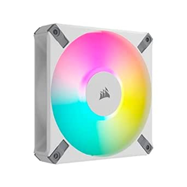 Corsair iCUE AF120 RGB ELITE 120 mm PWM Triple Fan Kit - Eight RGB LEDs Pro Fan - AirGuide Technology - Fluid Dynamic Bearing - Includes iCUE Lighting Node Core Controller - Black