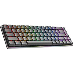 Ranked G65 Guardian 65% | Full Aluminium | Hot-Swap Mechanical Gaming Keyboard | 68 Keys RGB LED for PC/Mac | QWERTY ANSI US Layout (Black, Gateron Low Profile Brown)