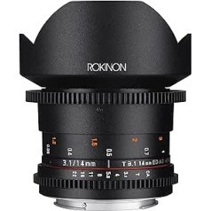 Rokinon Cine DS DS14M-N 14mm T3.1 ED AS IF UMC Full Frame Cine Weitwinkelobjektiv für Nikon