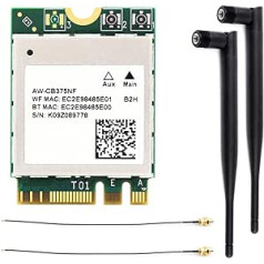 AW-CB375NF bezvadu tīkla adapteris Jetson Xavier NX/Orin NX/Orin Nano Board utt. 2,4G / 5GHz 300Mbps / 867Mbps divjoslu Wi-Fi 5, RTL8822CE-CG kodols, Bluetooth 5.0, M.2 NGFF A/E