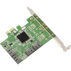 Kalea Informatique 88SE9215 PCI Express PCIe x1 līdz 4 portiem SATA 3 6G kontroliera karte ar Marvell mikroshēmojumu