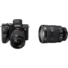 Sony α 7 IV | Bezspoguļa pilna kadra kamera ar 28–70 mm objektīvu (33 MP, reāllaika automātiskais fokuss, 10 BPS, 4K60p), melns un FE 24–105 mm f/4 G OSS | Pilns formāts, standarta tālummaiņas objektīvs