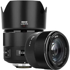 MEKE 85 mm F1.8 lielas apertūras pilna kadra automātiskā fokusa telefoto objektīvs F mount DSLR kamerai, kas ir savietojams ar APS-C korpusu, piemēram, D610 D750 D780 D810 D850 D3300 D3500 D5100 D5200 D5300 D7010