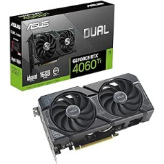 ASUS Dual GeForce RTX 4060 Ti Advanced Edition 16GB GDDR6 Gaming Graphics Card (Nvidia RTX4060 Ti DLSS 3, PCIe 4.0, 1x HMDI 2.1a, 3x DisplayPort 1.4a, Black, DUAL-RTX4060TI-A16G)