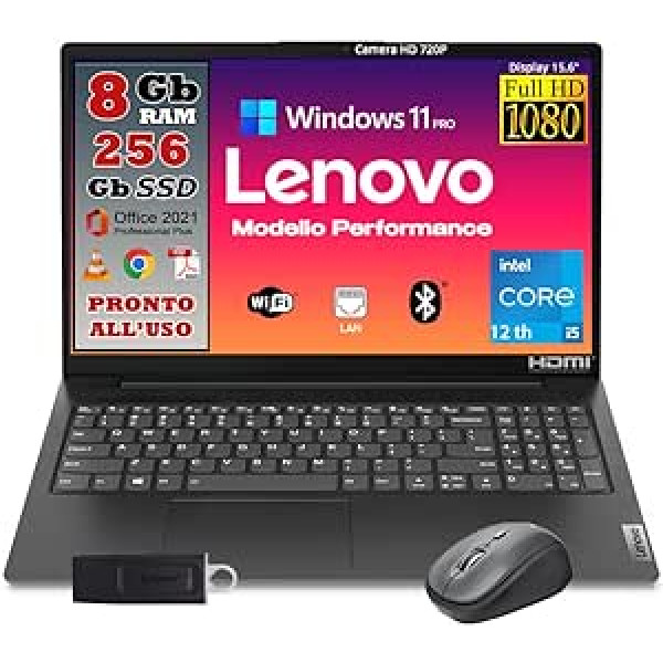 Lenovo, Laptop Notebook, CPU Intel i5-1235u, Latest Generation, 8GB RAM, 15.6