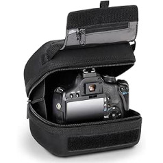 USA Gear Kameratasche für Spiegelreflexkameras mit Quick Access, Gepolstertes Hard Shell Case mit Molded Eva Protection, Gürtelschlaufe - Passend für Nikon, Canon und Weitere DSLR/SLR