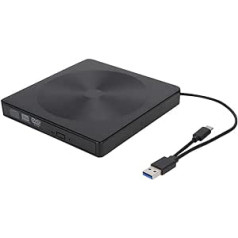 Garsent USB 3.0 ārējais CD DVD diskdzinis, liela ātruma datu pārsūtīšanas kompaktdisku rakstītājs/DVD lasītājs, īpaši plāns WIN98/ME/2000/XP/VISATA/WIN7/WIN8/MAC OS8.6