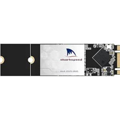 SHARKSPEED SSD 4TB M.2 2280 iekšējais 3D NAND SATA III 6 Gb/s, iekšējais cietais disks augstas veiktspējas cietvielu disks piezīmjdatoriem galddatoriem (4TB, M.2 2280)
