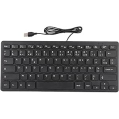 Gugxiom -78 Keys USB Keyboard Durable and Universal Plug and Play Touch Comfort Russian French German Version for Desktop Computer Laptop Office