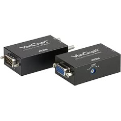 Aten VE022 Mini Cat5 audio/video paplašinātājs - melns