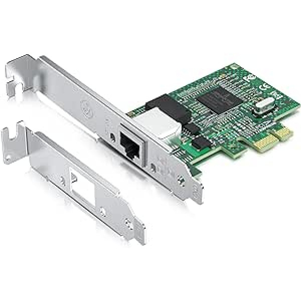 10Gtek® Gigabit PCIE Desktop Netzwerkadapter su Broadcom BCM5751 lustu | 10/100/1000Mbps Ethernet tinklo plokštė | Vienas RJ45 prievadas | Palaiko Windows Server, Win7, 10, XP ir Linux