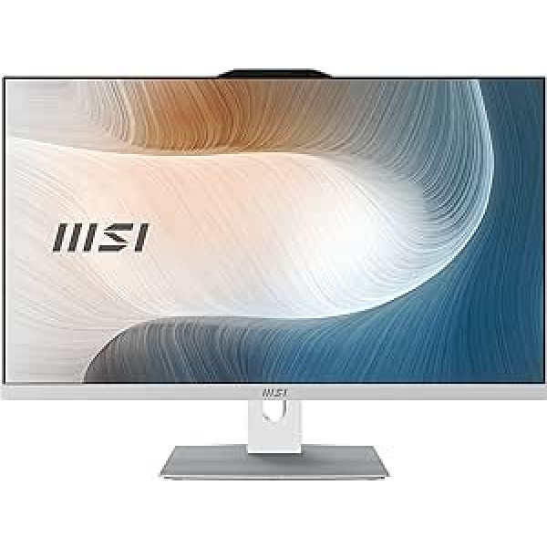 MSI Modern AM272P 12M-022EU Viss vienā 27 collu centrālais procesors i5-1240P DDR4 8GB 512G M.2 PCIe SSD Windows 11 Pro White