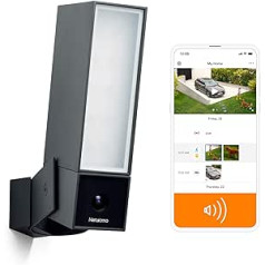 Netatmo Smart Outdoor drošības kamera ar 105 dB sirēnu, WiFi, iebūvēts prožektors, kustības noteikšana, nakts redzamība, bez maksas, NOC-S-UK