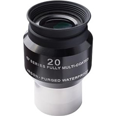 Explore Scientific 62° LER 0219620 Eyepiece 20 mm Ar (1.25 Inches) for Telescopes with High-Quality EMD Multilayer Coating Waterproof with Argon Protective Gas Filling