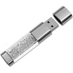 FeliSun Kristall USB-Flash-Laufwerk USB 3.0 zibatmiņas disks Speicherstick USB ārējais Speicher Data Datenspeicher USB atmiņas kartes Für Geburtstagsgeschenke Hochzeitsgeschenke (32GB, Weiß)