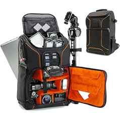 USA Gear DSLR Camera Backpack, Photo Backpack, Anti-Shock Camera Bag with 17