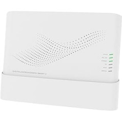 „Deutsche Telekom Smart 2 Digital Box White“ telefono sistema ir verslo maršrutizatorius Integruota ugniasienė „Wi-Fi 6“ VPN VDSL2 Dect ISDN palaiko šviesolaidinius ryšius