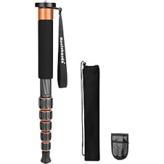 Koolehaoda Camera Monopod Carbon Fiber Portable Lightweight Monopod Canon, Nikon un Sony kamerām, bezspoguļa kamerām un DSLR - K266C