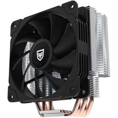 Nfortec — VELA X CPU radiators ar 5 siltuma caurulēm, 120 mm PWM ventilators, TDP 150 W, saderīgs ar LGA1700 un AM5, melns