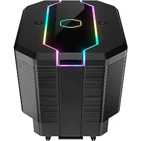 Cooler Master MasterAir MA620M CPU dzesētājs — ARGB divu torņu radiators, 6 siltuma caurules ar klusu SF120R ventilatoru