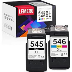 Lemero 545XL 546XL kasetnes, kas saderīgas ar Canon printeru kasetnēm 545 546 XL Multipack PG-545 CL-546, kas paredzētas Canon Pixma MX495 TS3350 TS3150 TS3151 MG2555s MG2555s MG2555s MG2555s 3MG2550s 545MG2550s MG2550s 10