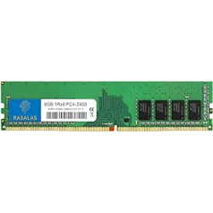 RASALAS 8GB DDR4 2400MHz PC4-19200 bez ECC nebuferēta 1,2 V CL17 1Rx8 viena 288 kontaktu UDIMM galddatora atmiņas jauninājums