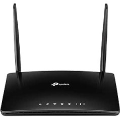 TP-Link TL-MR6500v 4G LTE Telephony WLAN Router (150 Mbit/s 4G Download Speed, 300 Mbit/s WLAN Speed, Built-in Memory for Voicemail, Plug and Play, WLAN Router Mode) Black