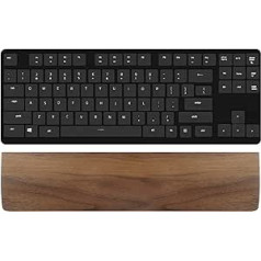 Linkidea Tenkeyless klaviatūras plaukstas balsts, 80% tastatūras paliktnis birojam, datoram, klēpjdatoram, Mac, ērts, viegls ērtai rakstīšanai (brūns valrieksts)