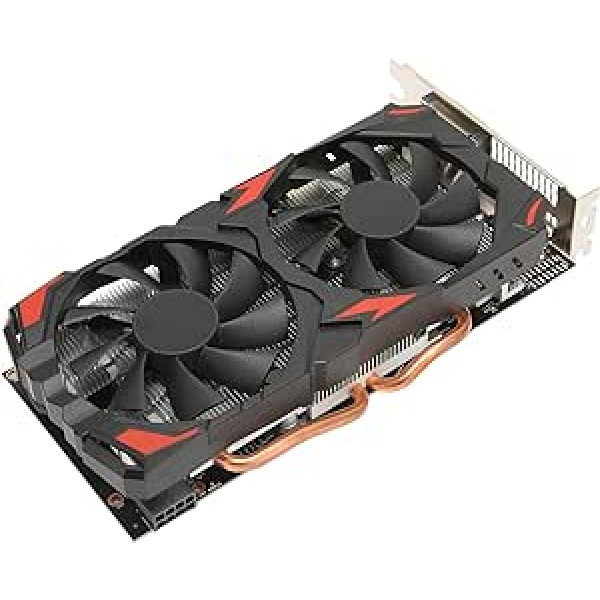 Dioche Graphics Card Graphics Card PCB Rx 580 Graphics Card 8GB Gddr5 256 Bit Support 8K 2 Fan 16Pci for Express 3.0 Gaming Graphics Card for Home Office