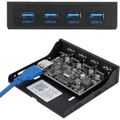 USB 3.0 priekšējais panelis, PCI-E līdz 4 portu USB3.0 priekšējā disketes paplašināšanas karte ar SATA barošanas avota interfeisu, zems PCI-E spraudņa dizains, NEC720201 mikroshēmai