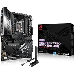 ASUS ROG MAXIMUS Z790 APEX ENCORE spēļu mātesplates ligzda Intel LGA1700 (ATX, DDR5, WiFi 7, PCIe 5.0, AI Cooling II, Thunderbolt 4, Aura Sync)