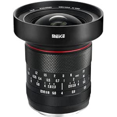 Meike 10 mm F2.0 lielas apertūras platleņķa objektīvs manuālā fokusa APS-C objektīvs, kas saderīgs ar Fujifilm X-Mount spoguļkameru X-Pro2 X-E3 X-T1 X-T2 X-T3 X-T4 X-T10 X-T20 X- A2 X-E2 X-T100