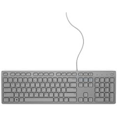 Dell KB216, Wired, Multimedia Tastatur , US International (QWERTY), grau