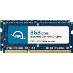 OWC 16,0 GB (2 x 8 GB) 1867 mhz — PC3-14900 DDR3 SO-DIMM 204 kontaktu SODIMM CL11 DDR3 atmiņas jaunināšanas komplekta atmiņas moduļi