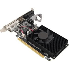 GT610 1GB DDR3 grafikas karte, datora galddatora grafikas karte ar HDMI VGA DVI savienotāju PCI Express X16 2.0, ātras dzesēšanas 64 bitu grafikas karte galddatoriem