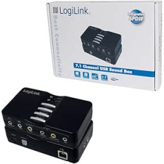 „LogiLink USB Sound Box 7.1“ (išorinė garso kortelė)