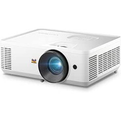 ViewSonic PX704HD 4000 lūmenu 1,1 x optiskās tālummaiņas projektors mājām un birojam, USB un HDMI ieejas, balts