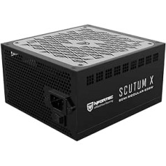 Nfortec - SCUTUM X Power Supply 850W Semi Modular ATX 80+ Bronze, 140mm Fan, Black