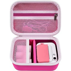 Children's Camera Bag for Uleway/for GlobalCrown/for Gofunly for Grepro/for Ushining Mini Digital Camera, Instant Cameras Protective Case Carry Bag Holder for Printing Paper (Case Only) Pink