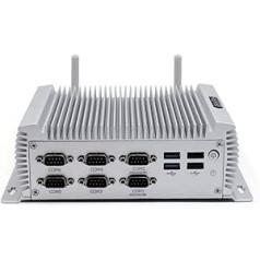 BASOARO Mini Industrial PC, Mini PC i7 4500U bez ventilatora, 8 GB RAM 256 GB SSD, Dual Gigabit Ethernet, HD VGA Dual Display, 6 RS232 COM, 8 USB, Dual Band WiFi, BT 4.0, Win 10 Mini PC