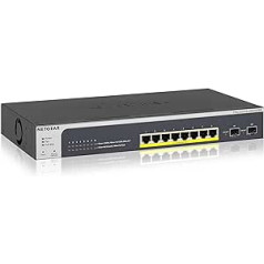 Netgear GS110TP-200EUS ProSafe, melns