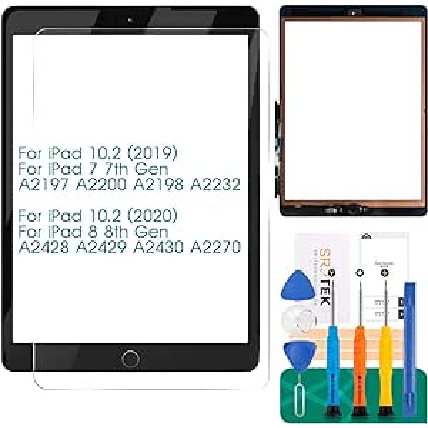 iPad 7 7. paaudzes skārienekrāns iPad 8 8. paaudzes ekrāna nomaiņai iPad 10.2 2019 digitalizators A2197 A2200 A2198 A2232 10.2 2020 A2428 A2429 A29 70 A29 A29 A29 70 A70