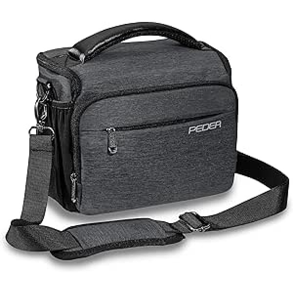 Pedea Fashionable DSLR Camera Bag for SLR Cameras, with Waterproof Rain Cover, Carry Strap and Accessory Compartments