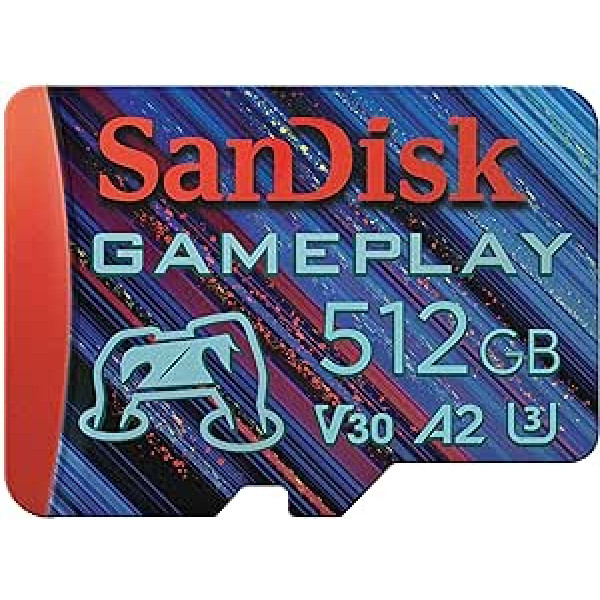 SanDisk 512GB Gameplay MicroSD Card for Mobile Gaming/Handheld Consoles, Up to 190MB/s