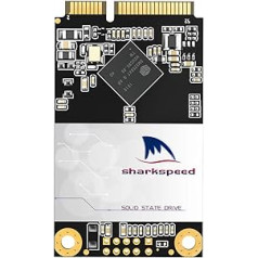 SHARKSPEED mSATA SSD 500 GB iekšējais cietais disks 3D NAND SATA III (6 Gb/s), augstas veiktspējas cietvielu disks galddatoram un klēpjdatoram (500 GB, MSATA)